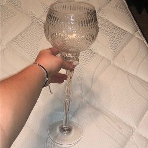 Glass cup set larger decor cups